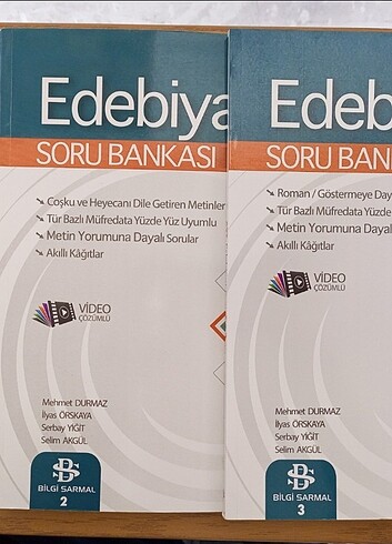 BİLGİ SARMAL YAYINLARI AYT EDEBİYAT SORU BANKASİ 3 LÜ SET 
