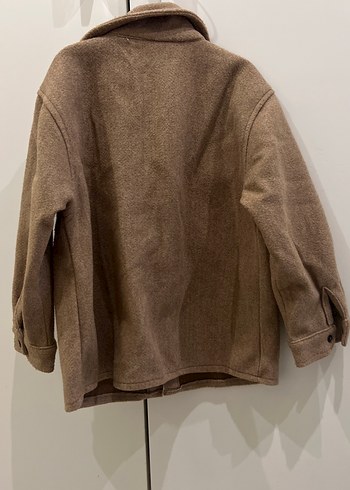 Düğmeli Erkek Çocuk Kahverengi Süet Kaban - Görsel 2