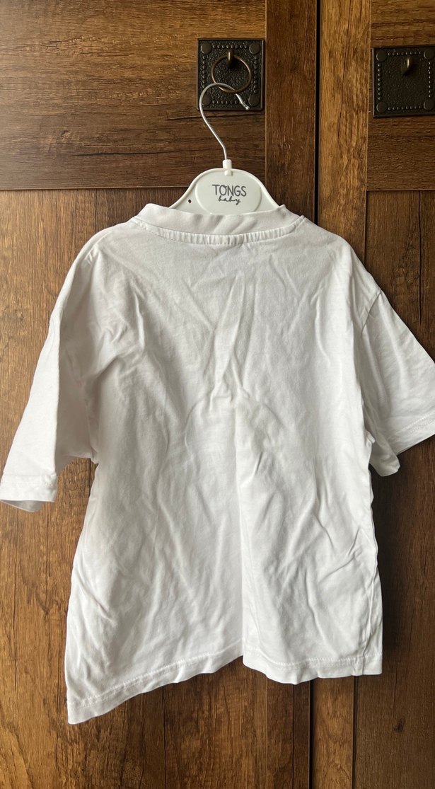 Beyaz Erkek Çocuk V Yaka Atlet - Görsel 2