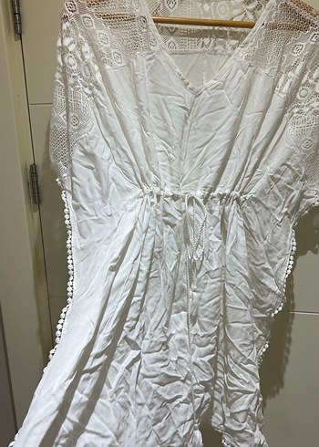 Nakışlı Bohem Midi Kadın Elbise plaj - Görsel 2