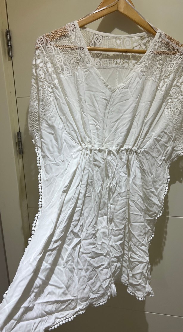 Nakışlı Bohem Midi Kadın Elbise plaj - Görsel 2