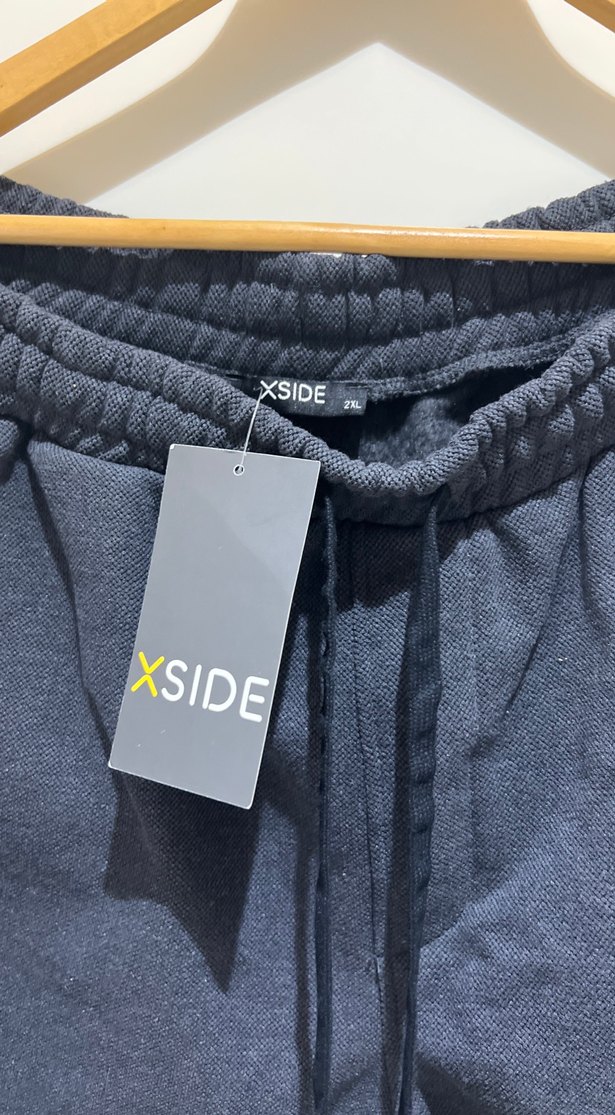 XSIDE Siyah Rahat Kesim erkek Eşofman Altı - Görsel 3