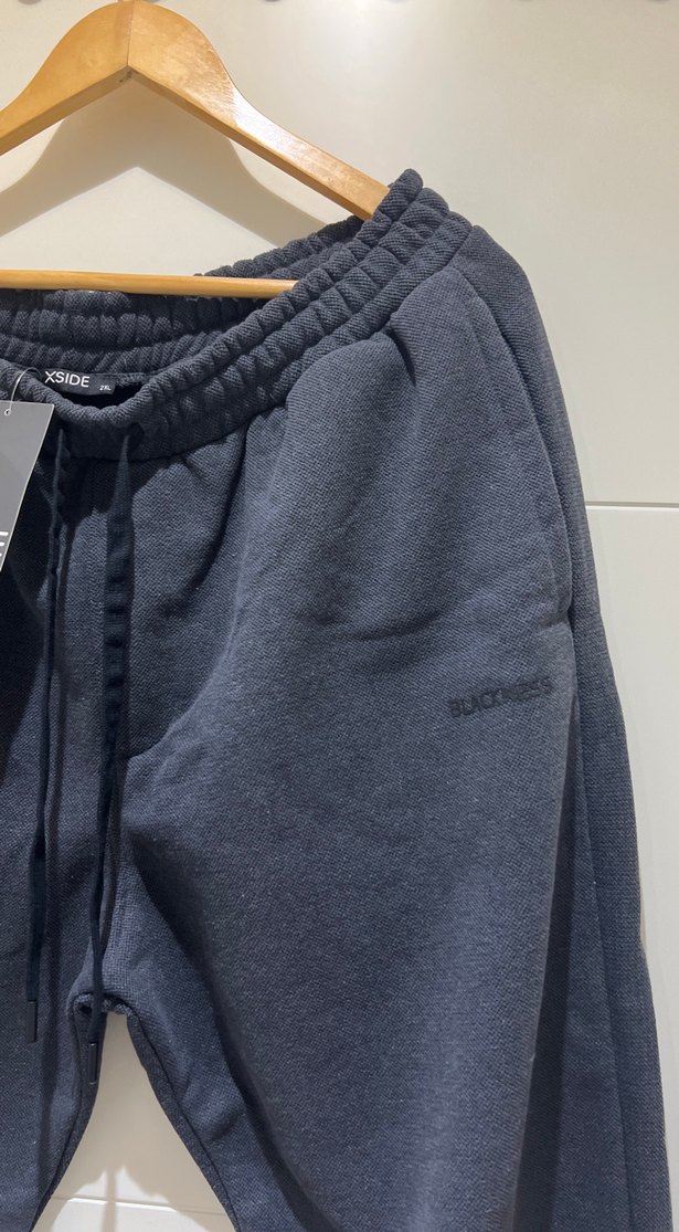 XSIDE Siyah Rahat Kesim erkek Eşofman Altı - Görsel 2