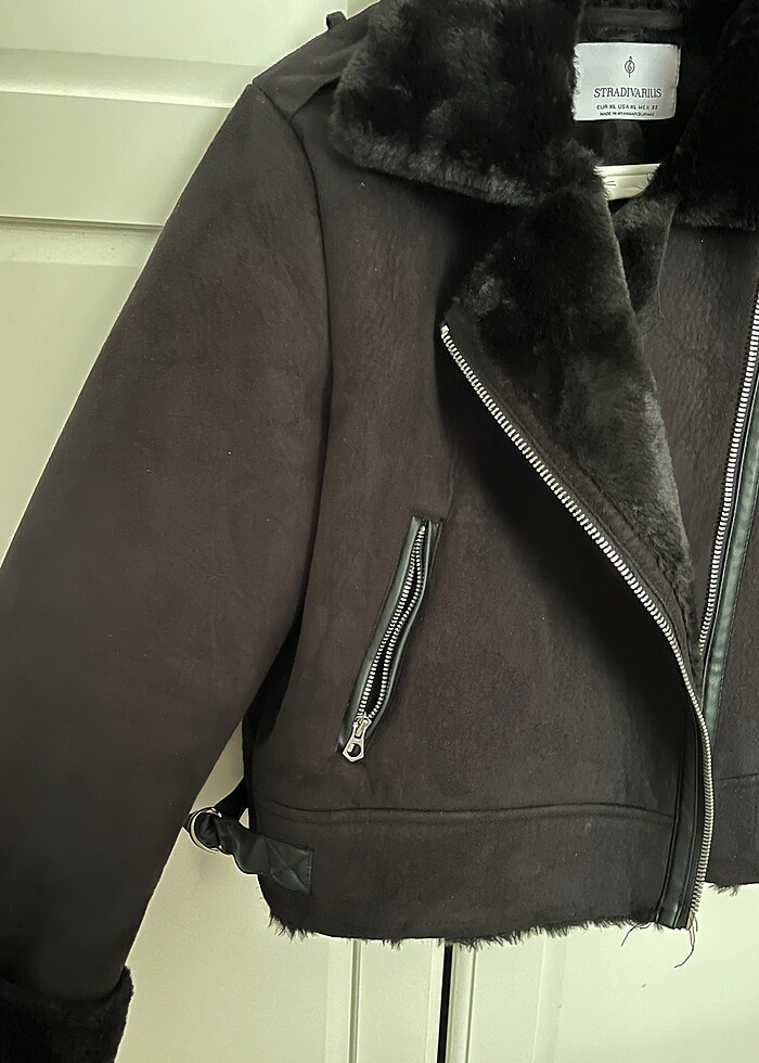 Stradivarius Kürklü Ceket - Görsel 2