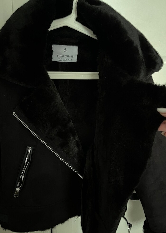 Stradivarius Kürklü Ceket - Görsel 4