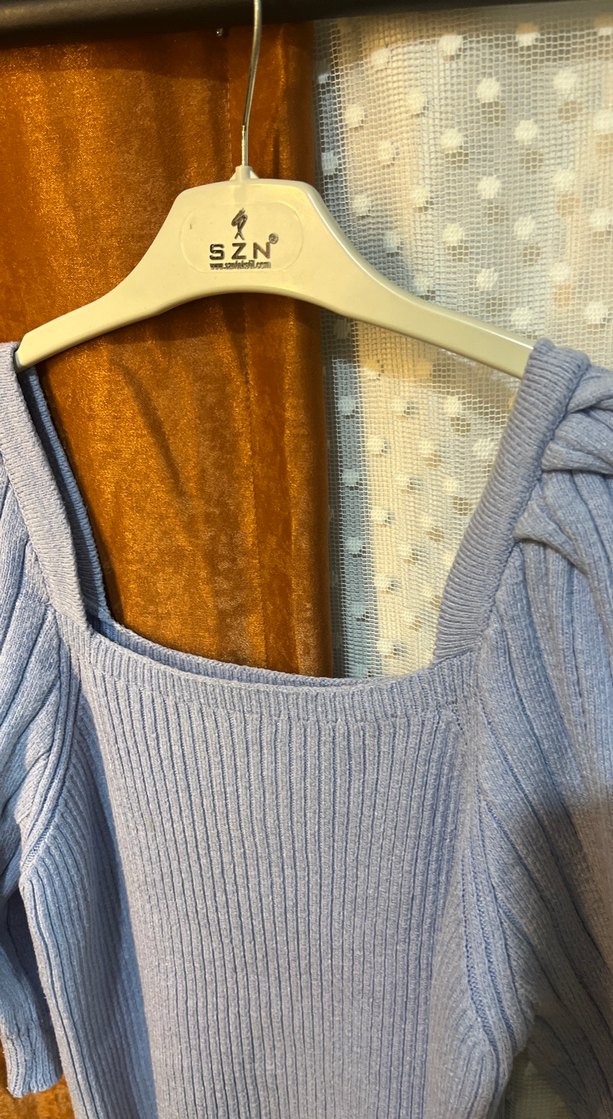 Gri Triko Midi Kadın Kazak - Görsel 4