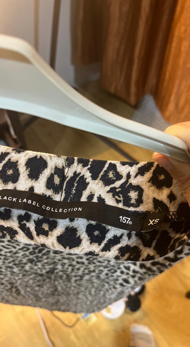 Kahverengi Leopar Desenli Uzun Etek - Görsel 4