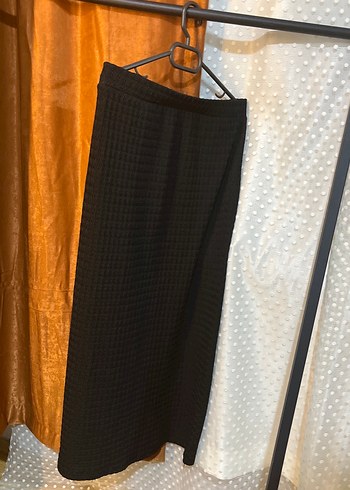 Kadın Siyah Uzun Pilili Etek - Görsel 4