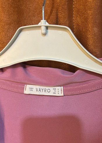 Pembe V Yakalı Uzun Kollu Kadın Bluz - Görsel 5