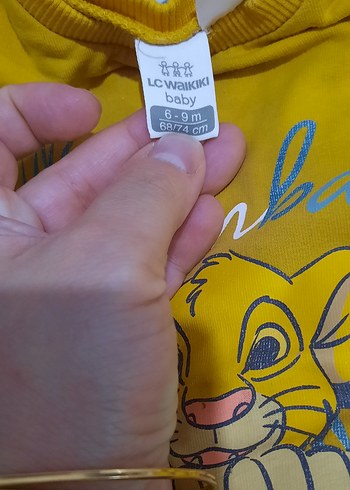 Sarı Baskılı Uzun Kollu Erkek Bebek Takımı - Görsel 4