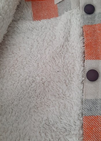 Erkek Çocuk Gri Kapüşonlu oduncu gömlek - Görsel 4