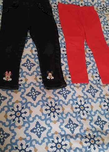 Kız Çocuk Siyah Nakışlı Denim Pantolon - Görsel 2