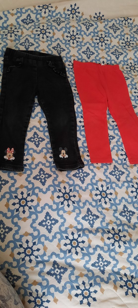 Kız Çocuk Siyah Nakışlı Denim Pantolon - Görsel 2