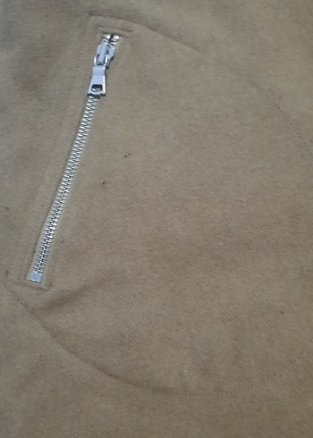 Bej Süet Mini Etek Fermuarlı - Görsel 2