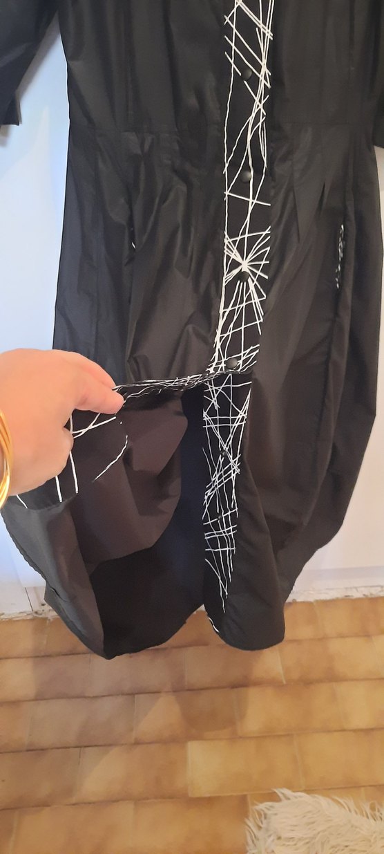 Siyah Uzun Kadın Elbise, Drapeli, Ofis Şıklığı - Görsel 4