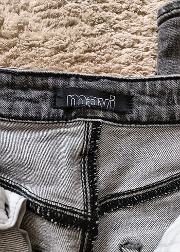 xs Beden Gri Kadın Denim Pantolon Midi Boy