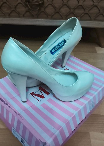 Beyaz Kadın gelinlik Topuklu Ayakkabı - Görsel 2