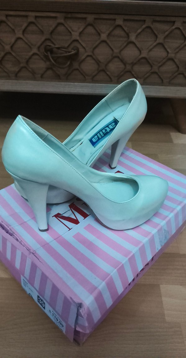 Beyaz Kadın gelinlik Topuklu Ayakkabı - Görsel 2