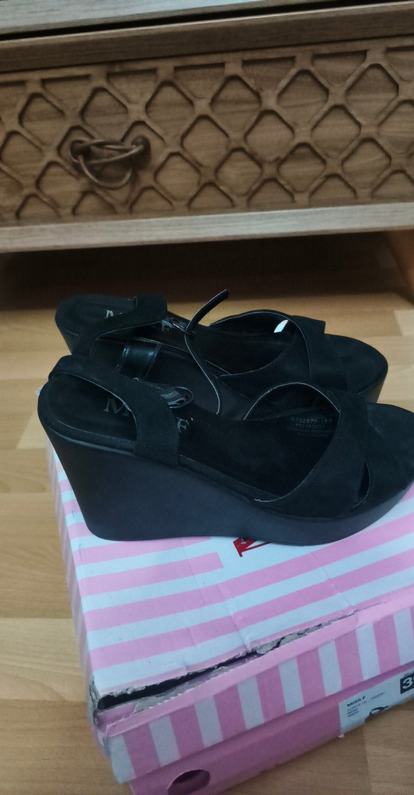 Siyah Gotik Platform Topuklu Kadın Ayakkabı - Görsel 2