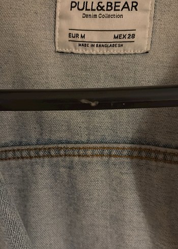 m Beden Kadın Gri Denim Ceket, Rahat Kesim, Düğmeli