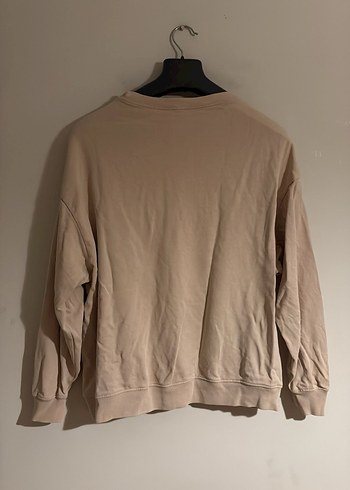 Zara Bej Uzun Kollu Baskılı Kadın Sweatshirt