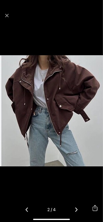 Diğer Vintange oversize kahverengi ceket