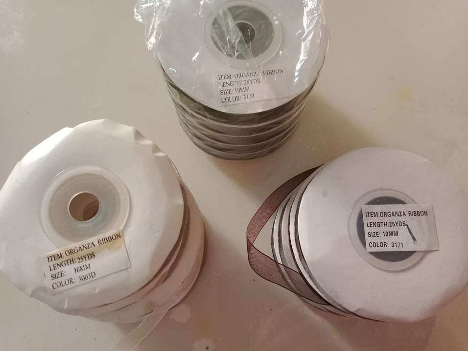 Organze tül şerit / Kurdele Seti - Görsel 3