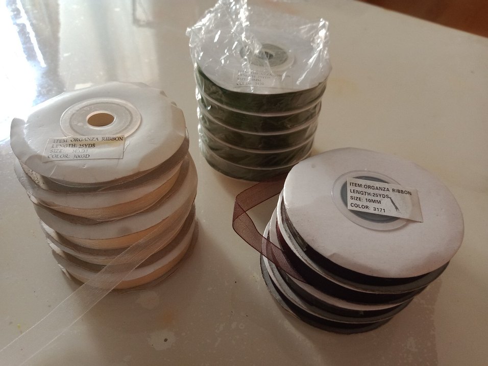 Organze tül şerit / Kurdele Seti - Görsel 2