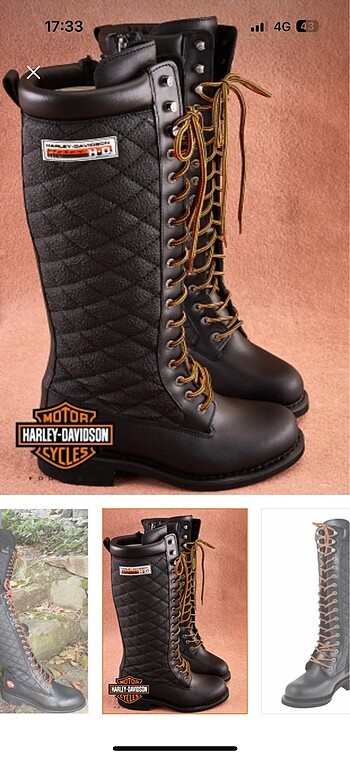 Harley davidson bagcikli cizme