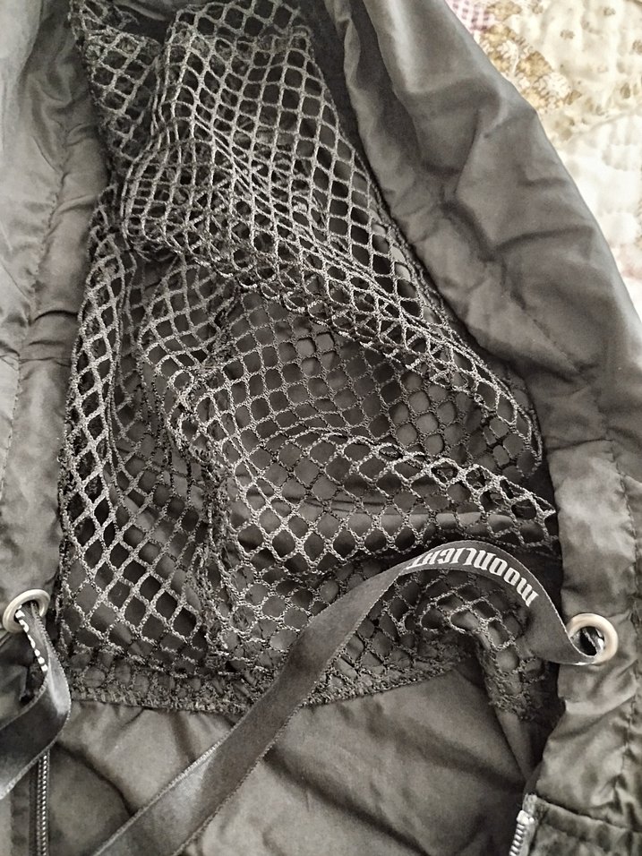 MOONLIGHT Kapüşonlu Siyah yağmurluk - Görsel 3