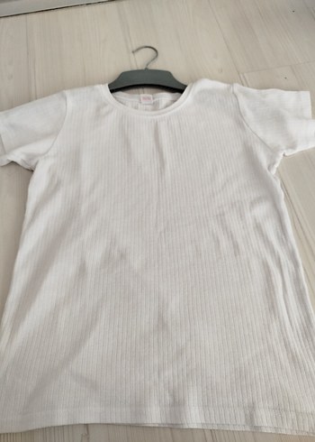 Beyaz Çocuk İçlik Tişörtü - Görsel 2