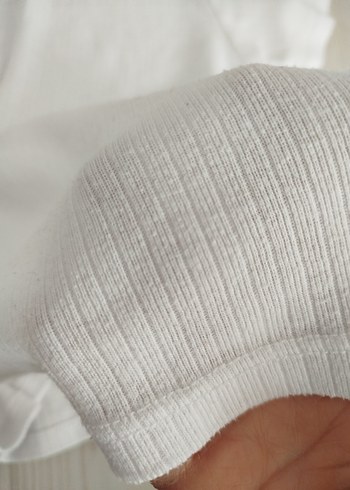 Beyaz Çocuk İçlik Tişörtü - Görsel 4