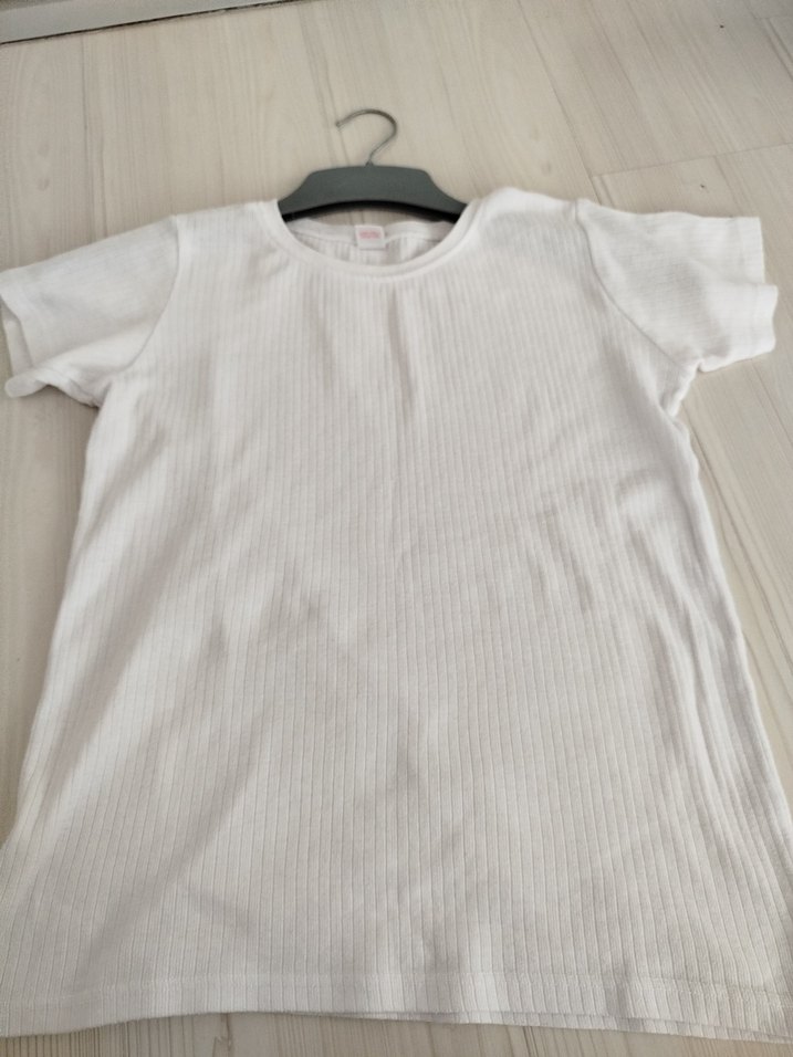 Beyaz Çocuk İçlik Tişörtü - Görsel 2