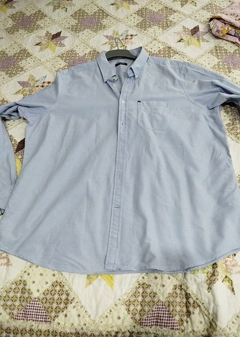 Büyük beden Pamuklu Erkek Gömlek - Görsel 3