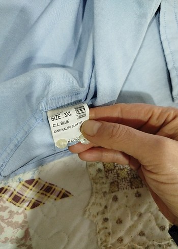 Büyük beden Pamuklu Erkek Gömlek - Görsel 7