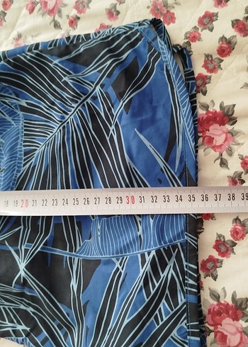 Mavi Desenli Kadın DenizŞortu - Görsel 5