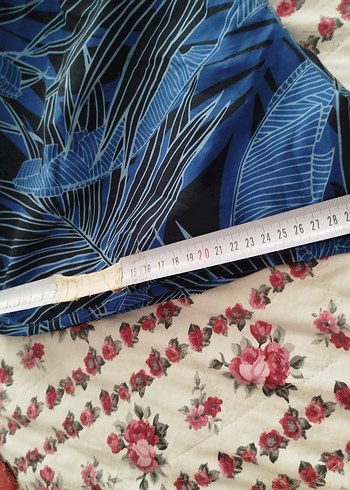 Mavi Desenli Kadın DenizŞortu - Görsel 6