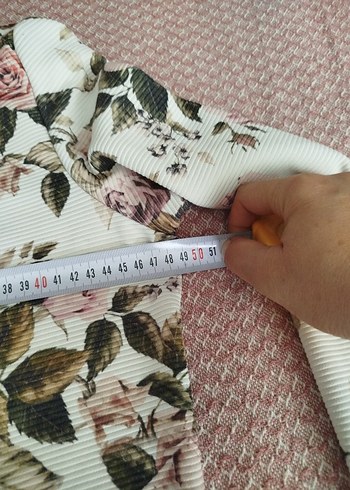 m Beden çeşitli Renk Çiçek Desenli Beyaz Kadın hırka