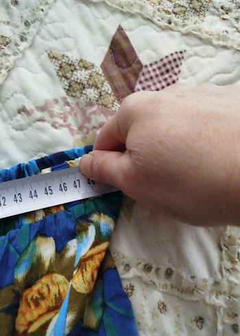 m Beden Çiçek Desenli Uzun Bohem Etek