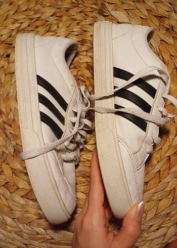 40,5 Beden beyaz Renk Adidas Beyaz Unisex Spor Ayakkabı
