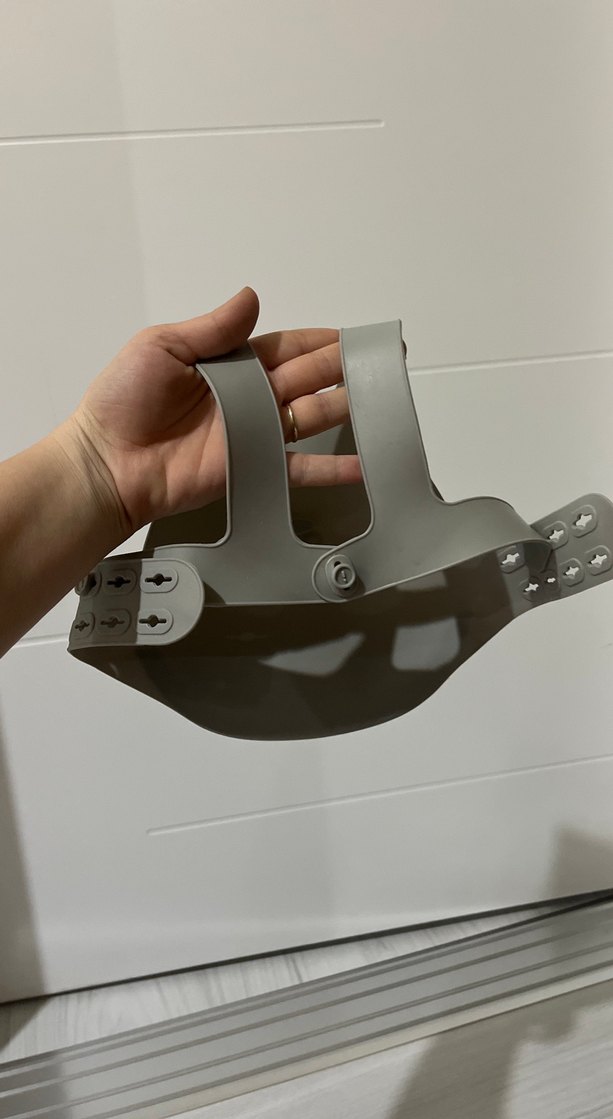 Gri Bebek Mama Önlüğü - Görsel 3