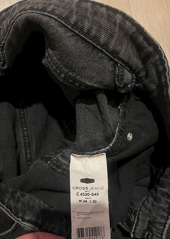 Diğer Cross Jeans Weslie Yüksek Bel Siyah Bol Kesim Jean