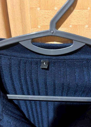 Düğmeli Lacivert Kadın Triko Kazak - Görsel 2