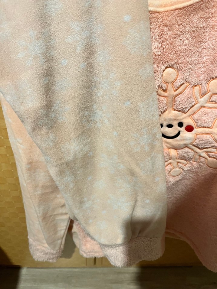 Pembe Kadın Polar Pijama Takımı - Görsel 3