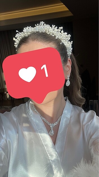 Gelin tacı, kolyesi , küpesi ????????