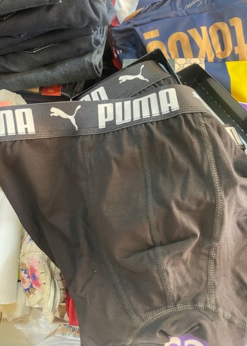 Puma Puma Siyah Baskılı Erkek Boxer 3'lü Paket