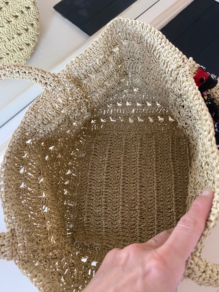 Bej Örgü Bohem Kol Çantası - Görsel 2