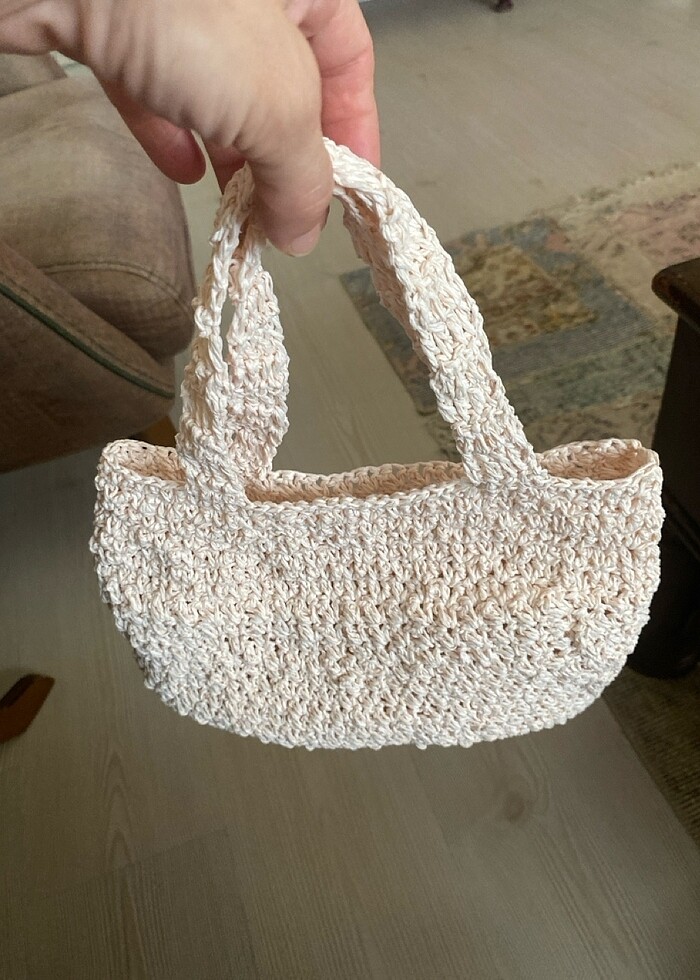 Yazlık örgü çanta - Görsel 3