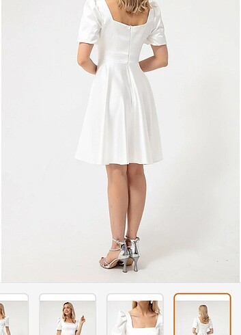 Diğer Beyaz saten elbise 