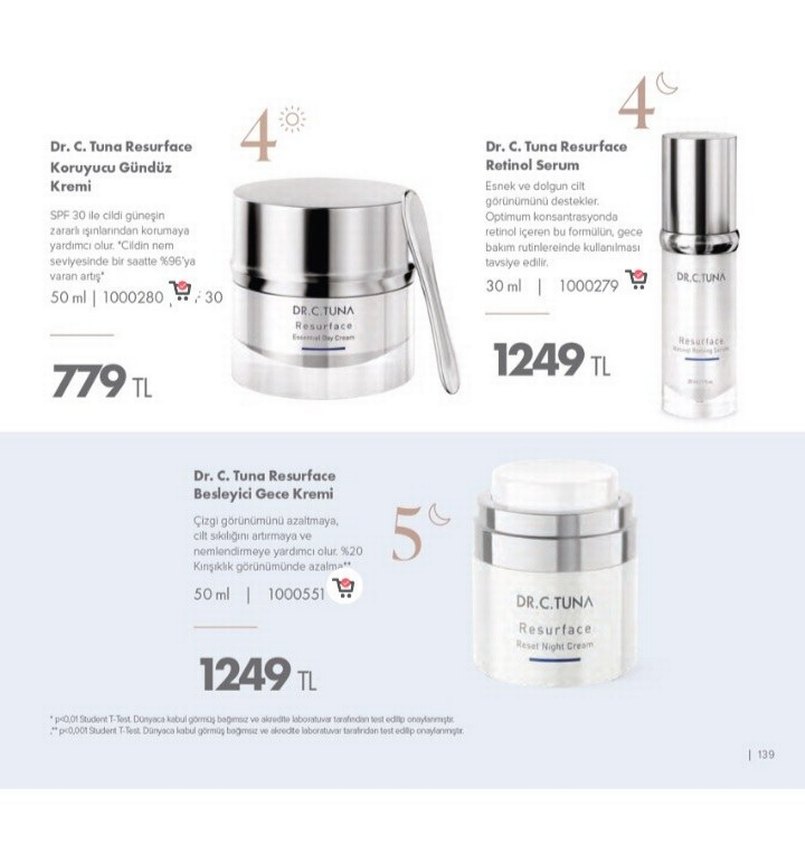 Dr. C. Tuna Resurface Serisi Cilt Bakım Seti - Görsel 2